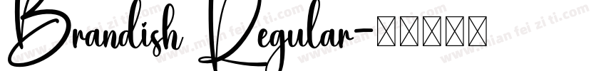 Brandish Regular字体转换